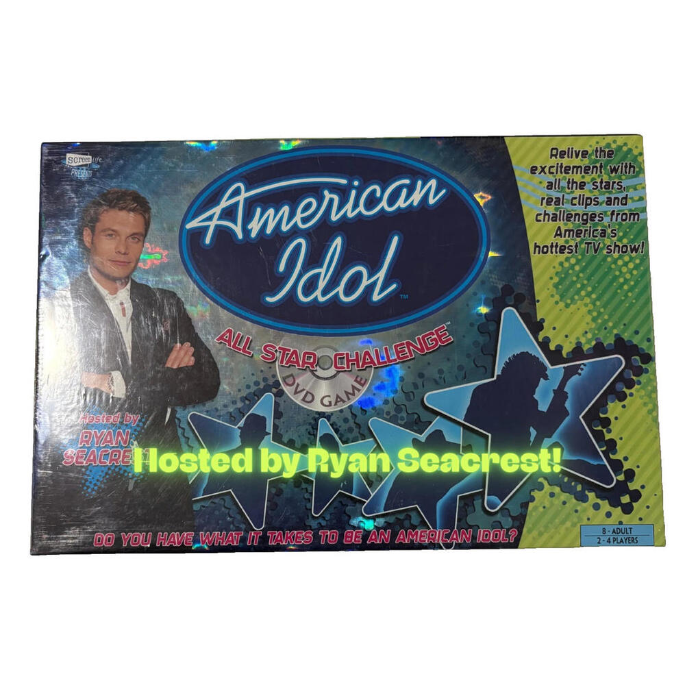 American Idol All Star Challenge DVD Game Ryan Seacrest Screenlife 2004 Complete